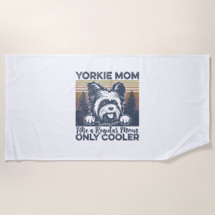 Frauen Yorkie Mama _Yorkshire Mama Dog Muttertag Strandtuch
