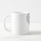 Frauen Yorkshire Terrier Lover Dog Paw Design Hear Kaffeetasse (Links)