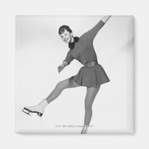 Frauen-Zahl Skaten Magnet