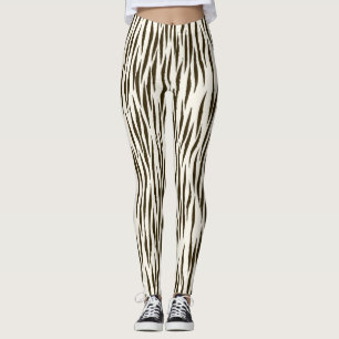 Frauen Zebra Print Leggings