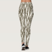 Frauen Zebra Print Leggings (Rückseite)