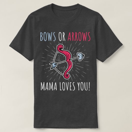 Frauen zeigen Pfeile oder Bögen Mama der B T-Shirt (Design vorne)