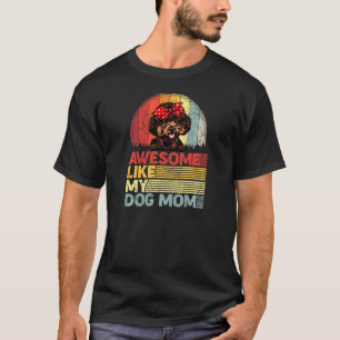 Frauen Zerstörter Pudel Toll Wie Meine Hundemutter T-Shirt