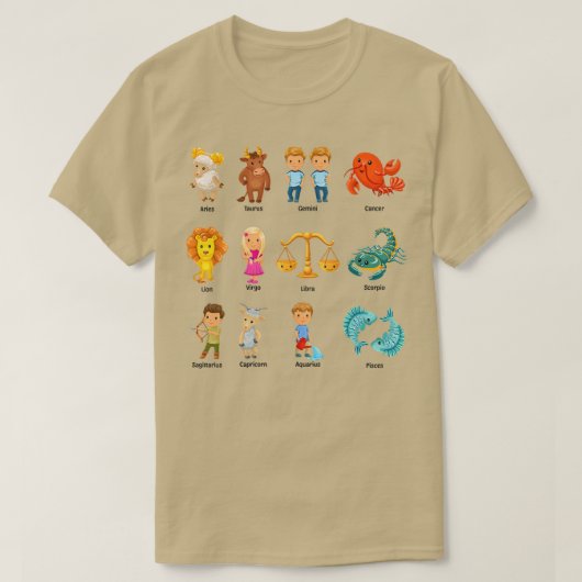 Frauen Zodiac Anzeichen Astrologie Horoskop Frauen T-Shirt (Design vorne)