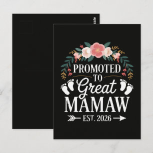 Frauen zu Great Mamaw befördert Postkarte