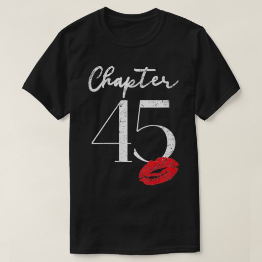 Frauen zum 45. Geburtstag T-Shirt (Design vorne)