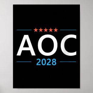 Frauen zum AC 2028 Alexandria Ocasio-cortez für Pr Poster