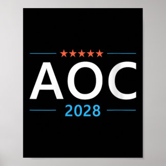 Frauen zum AC 2028 Alexandria Ocasio-cortez für Pr Poster