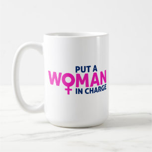 Frauen zum Verantwortungsbewusstsein bringen - wei Kaffeetasse