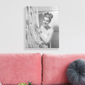 Frauen zusammengewrackt leinwanddruck (Insitu (Wohnzimmer))