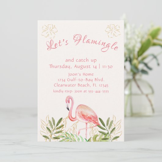 Frauen zusammenkommen einladung (Stehend Vorderseite)