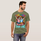Frauen Zwei Mütter sind besser als eine Überraschu T-Shirt (Vorne ganz)