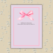 Frauenabschied Party Modernes, elegantes Rosa Bow Einladung