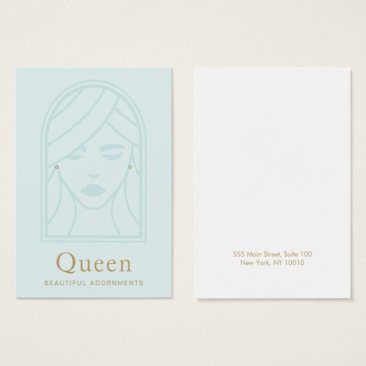 Frauenansichtskarte (Vorne & Hinten)