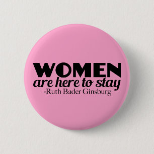 Frauenartikel von Ruth Bader Ginsburg Button