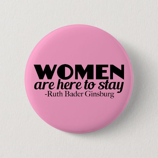 Frauenartikel von Ruth Bader Ginsburg Button (Vorderseite)