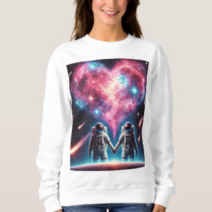 Frauenastronautennebel Liebe Sweatshirt
