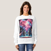 Frauenastronautennebel Liebe Sweatshirt (Vorne ganz)