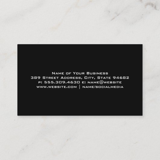 Frauenaugen-Logo | Gold gebürstet Visitenkarte (Rückseite)