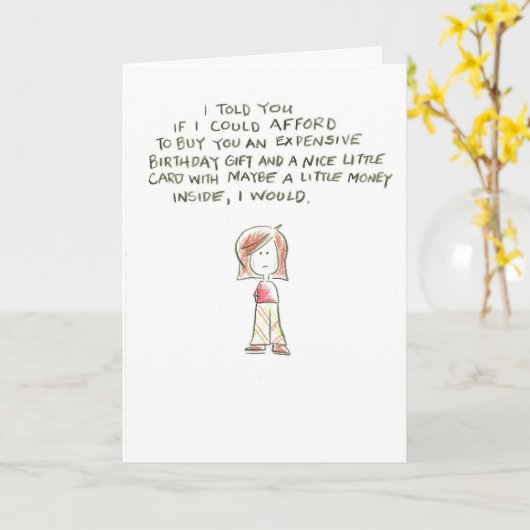 Frauenausgaben-Geburtstagsgeschenk Karte (Gelbe Blume)