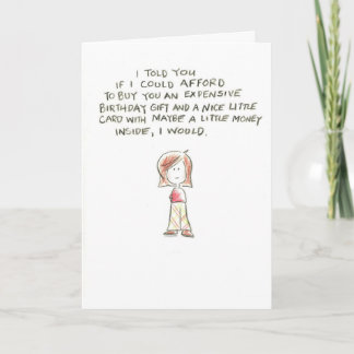 Frauenausgaben-Geburtstagsgeschenk Karte