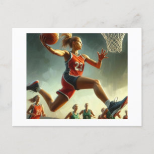 Frauenbasketball, Postkarte