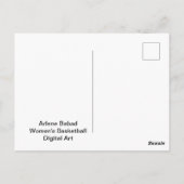 Frauenbasketball, Postkarte (Rückseite)
