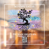 ** Frauenbaum Reiki Yoga Meditation Fensteraufkleber (Blatt 2)