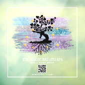 ** Frauenbaum Reiki Yoga Meditation Fensteraufkleber (Blatt 3)