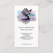 ** Frauenbaum Reiki Yoga Meditation Visitenkarte (Rückseite)