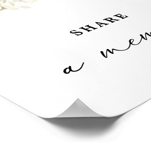 Frauenbeerdigung mit einem Memory Sign, Memory Pos Poster (Ecke)