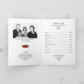 Frauenbeerungsprogramm | Rote Rose Floral Programm (Innenseite)