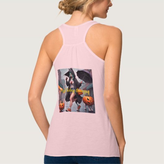 Frauenbella+Leinwand-Racerback-Tank Tank Top (Rückseite)
