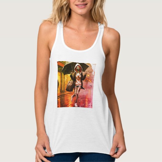 Frauenbella+Leinwand-Racerback-Tank Tank Top (Vorderseite)