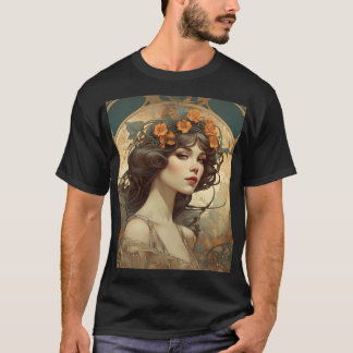 Frauenbild im Jugendstil T-Shirt