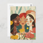 Frauenblütengarten Postkarte (Vorne/Hinten)