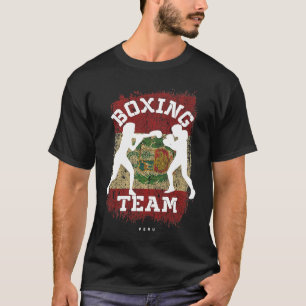 Frauenboxen Peru Kampfsport Kämpfer Boxen T-Shirt
