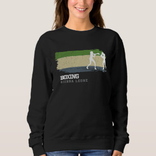 Frauenboxen Sierra Leone Kampfsport Kämpferin B Sweatshirt