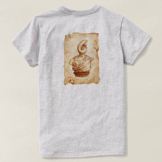 Frauenbüste T-Shirt (Design Rückseite)