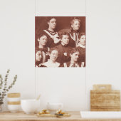 Frauenchor um 1905 poster (Küche)