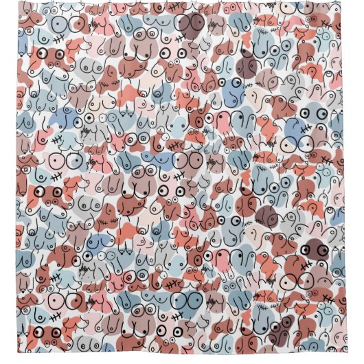 Frauendesign Duschvorhang (Vorderseite)