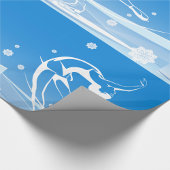 Fraueneis Skaten Sport Illustration Geschenkpapier