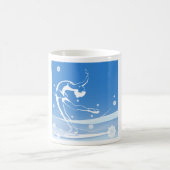 Fraueneis Skaten Sport Illustration Kaffeetasse (Mittel)