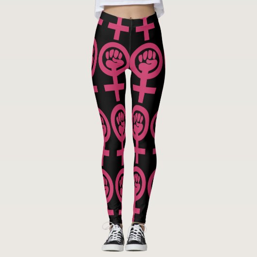 Frauenemblem Power Leggings (Vorderseite)