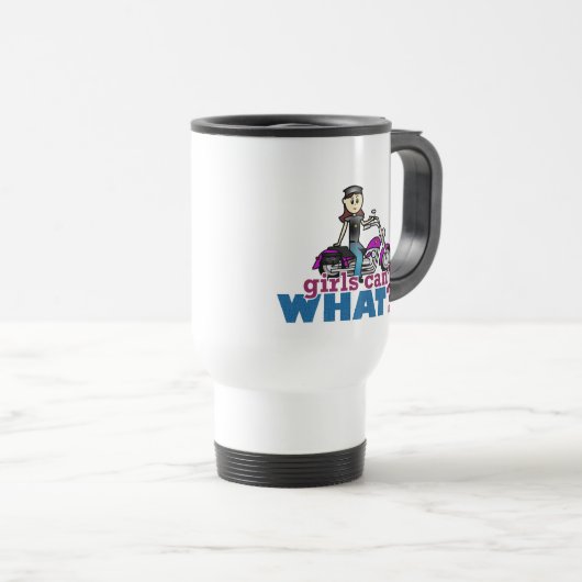 Frauenfahrer Reisebecher (VorderseiteRechts)