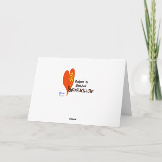 Frauenfahrrad-Geburtstagskarte Karte (Rückseite)