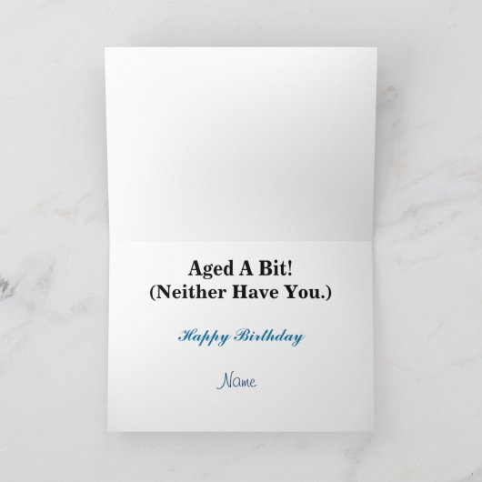 Frauenfahrrad-Geburtstagskarte Karte (Innenseite)