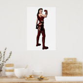 Frauenfantasy in RED Poster (Küche)