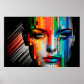 Frauenfarbenprofil Poster (Vorne)