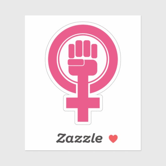 Frauenfaust-Resist-Symbol Aufkleber (Blatt)